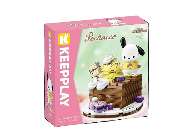 Bloco De Montar Bolo De Chocolate Pochacco K20864