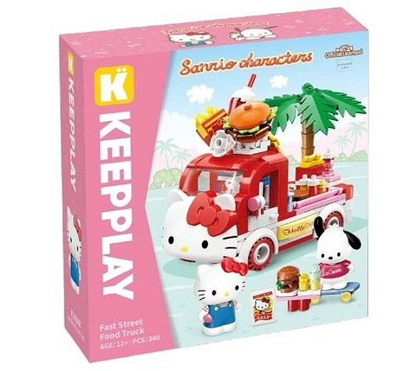 Bloco De Montar Food Truck Hello Kitty & Pochaco K20848