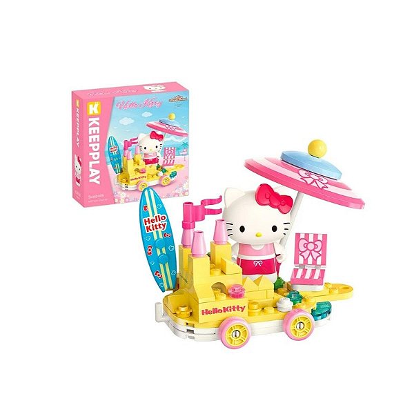 Bloco De Montar Banho De Sol Hello Kitty E Amigos Keepplay
