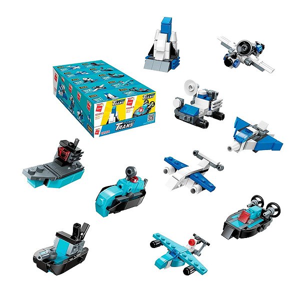 Bloco De Montar Set Expedicao E Transporte 3 Em 1 42104 (Kit C/ 10 Caixas)