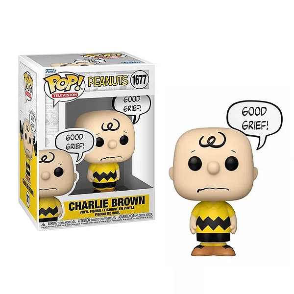 Funko Animação: Peanuts Charlie Brown Good Grief 1677  Regular