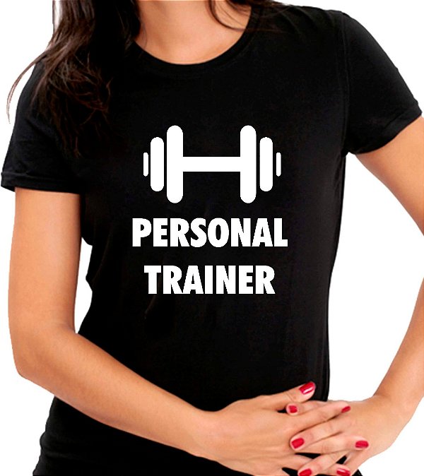 Camiseta Personalizada Preta Personal Trainer
