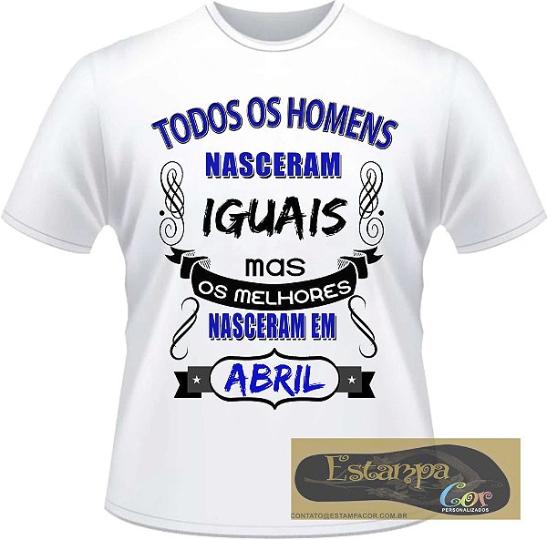 Camiseta Personalizada Os Melhores - Informe o Mês