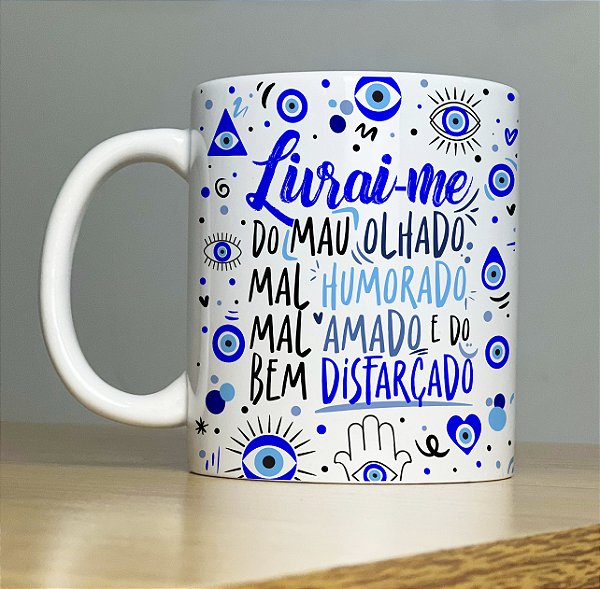 Caneca Personalizada Boas Energias Motivação e Proteção - Diversos Modelos