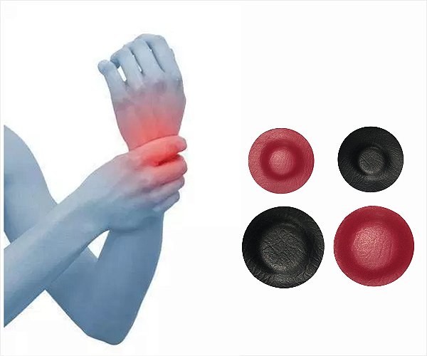 PULSO / MÃO / TÚNEL DE CARPAL / ARTRITE - Kit de super ímãs para alívio da dor e tratamento complementar