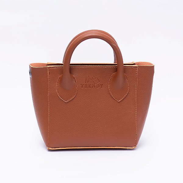Bolsa Feminina Pequena Transversal Mini Tote Marrom