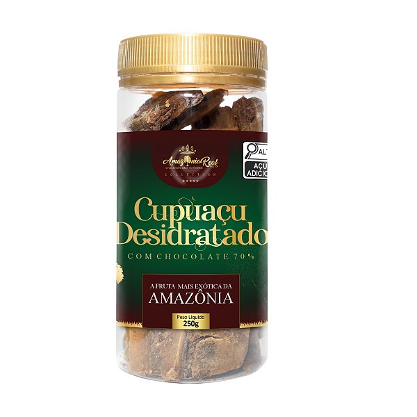 Cupuaçu Desidratado Com Chocolate Premium - [Pote Hermético 250G] - Rei das Castanhas