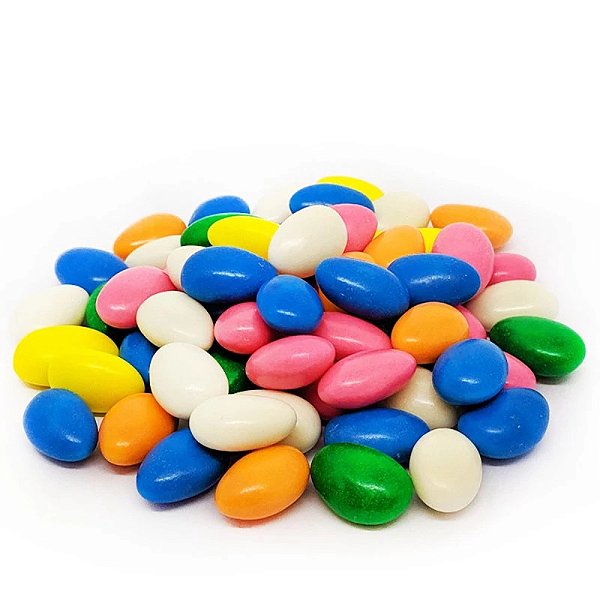 Amêndoa Confeitada Colorida Importada/Premium - Rei das Castanhas