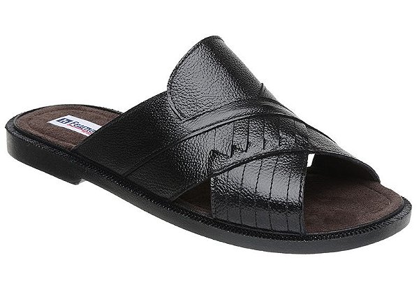 Sandália Masculina Em Couro Fearnothi