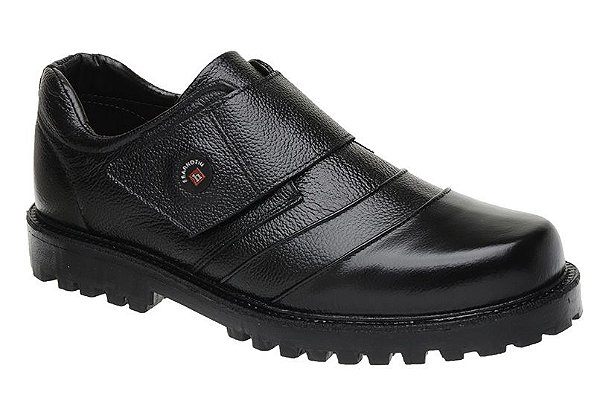 Sapato Fearnothi Em Couro Com Velcro