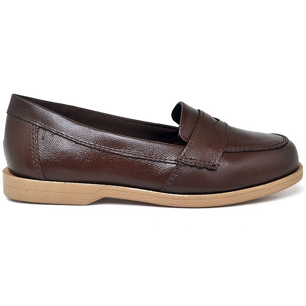 Sapato Feminino Coyote - Couro Legítimo Cor Marrom