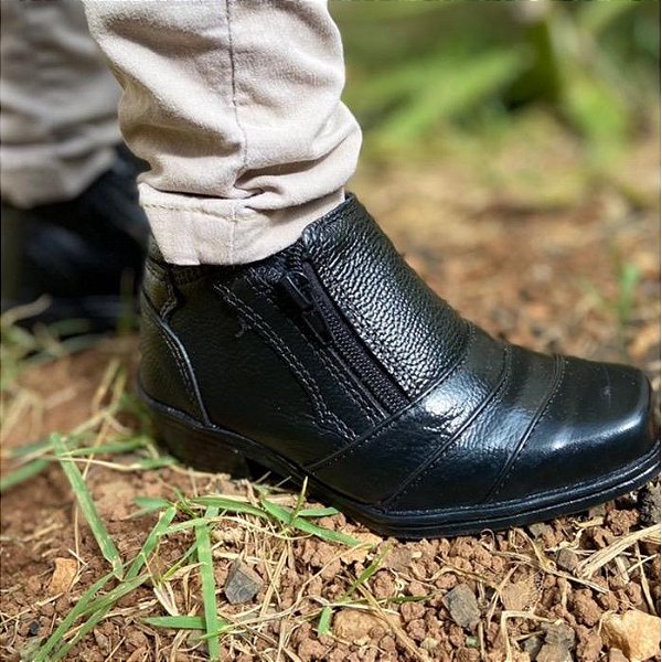 Infantil Bota Botina Couro Legítimo