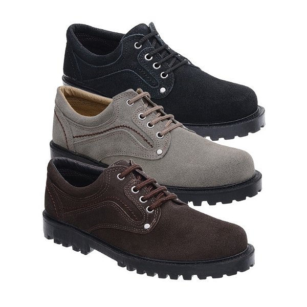 Kit 3 Pares Sapato Camurça Natural Fearnothi