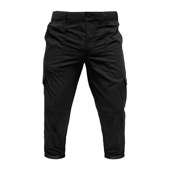 Calça Tática Ripstop Masculina Cargo 6 Bolsos Preta Botaparandá
