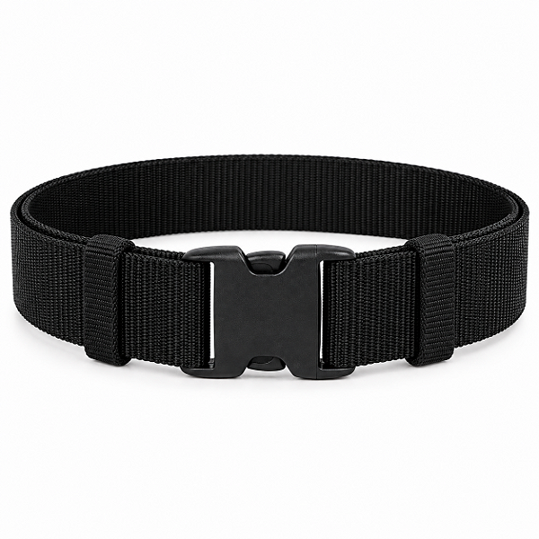 Cinto Tático Operacional Preto Nylon Reforçado 5 cm Fivela Engate Rápido