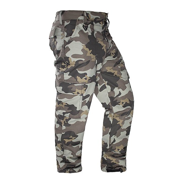 Calça Tática Rip Stop Camuflada Urbano Operacional 6 Bolsos