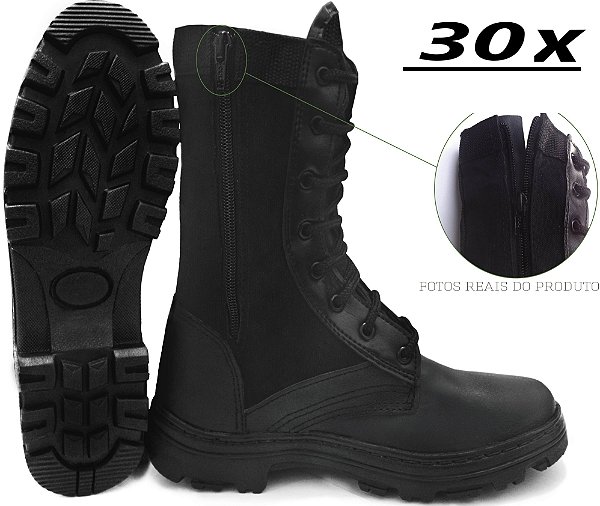 bota tatica com ziper