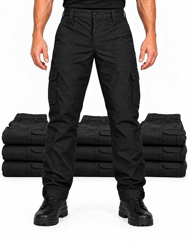 Kit 10 Calças Táticas Ripstop Pretas para Revenda