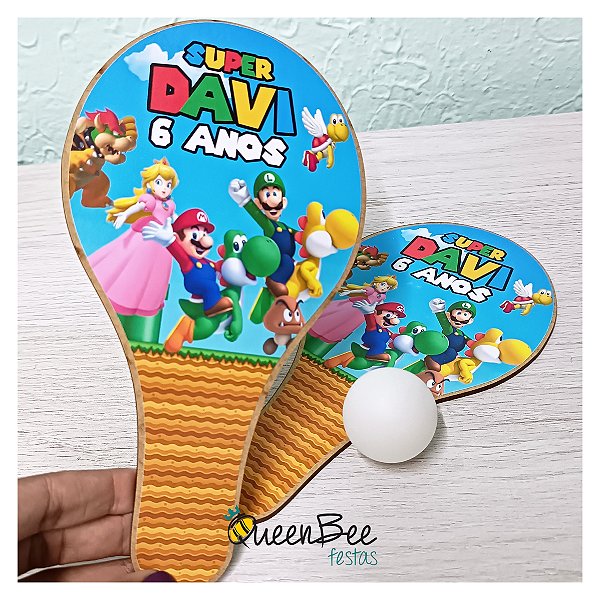 Kit Raquete de Ping Pong - Mario Bros