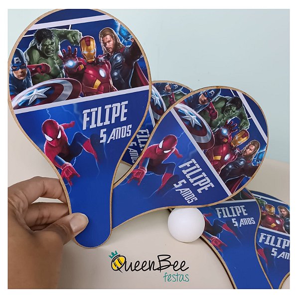 Kit Raquete de Ping e Pong - Homem Aranha