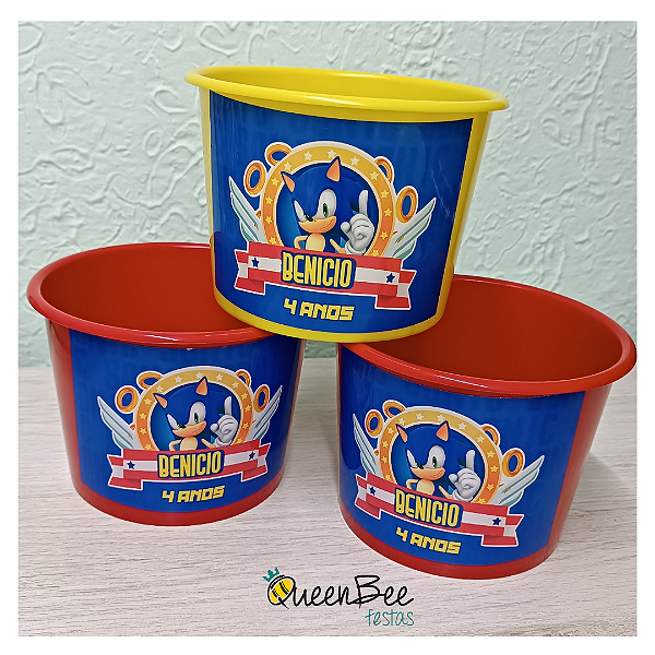 Balde para Pipoca - Sonic