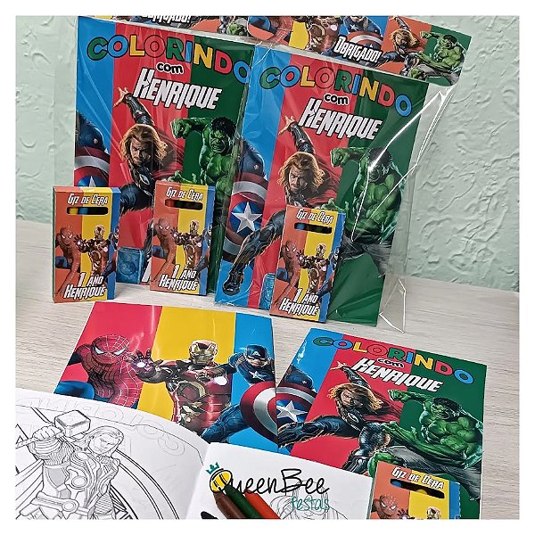 Livro de Colorir - Os Vingadores