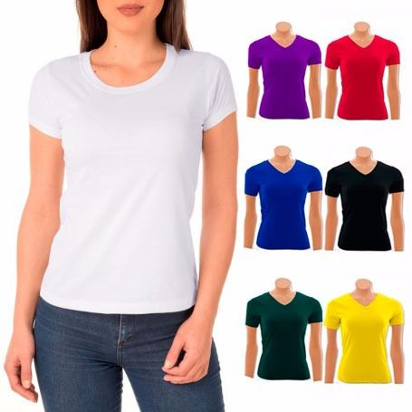 Camisetas basicas femininas atacado Clearance