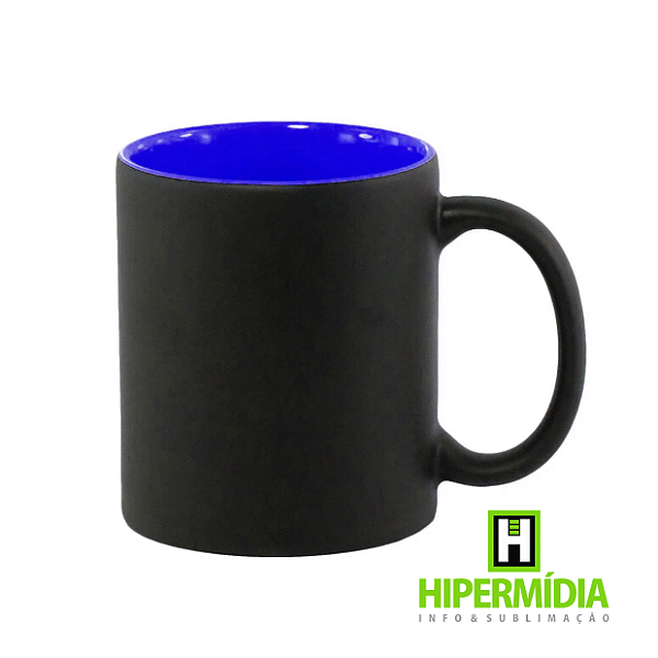 Caneca Magica Brilho Interior Azul 325ML