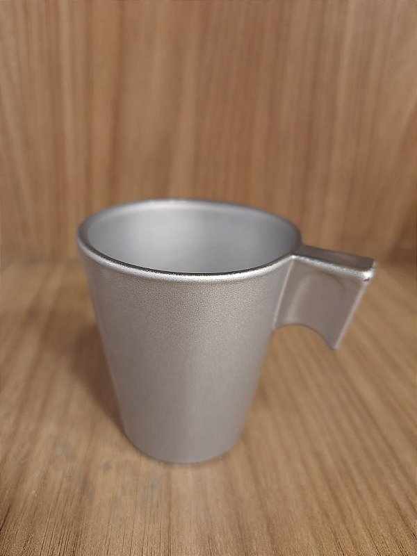 XÍCARA DE VIDRO CÓNICA DE CAFÉ 80 ML – PRATA LiveSub
