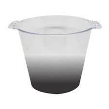 Balde de Gelo Jateado 5L Preto