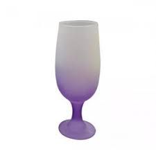 Taça Floripa Degrade Roxo de Vidro  (17cm) 300ml