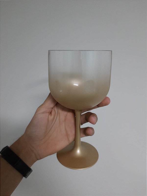 Taça Gin Degradê Cristal com Lilas