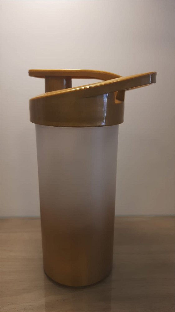 Squeeze Plastico Degradê Tampa Dourada 500ml - Transfer Laser