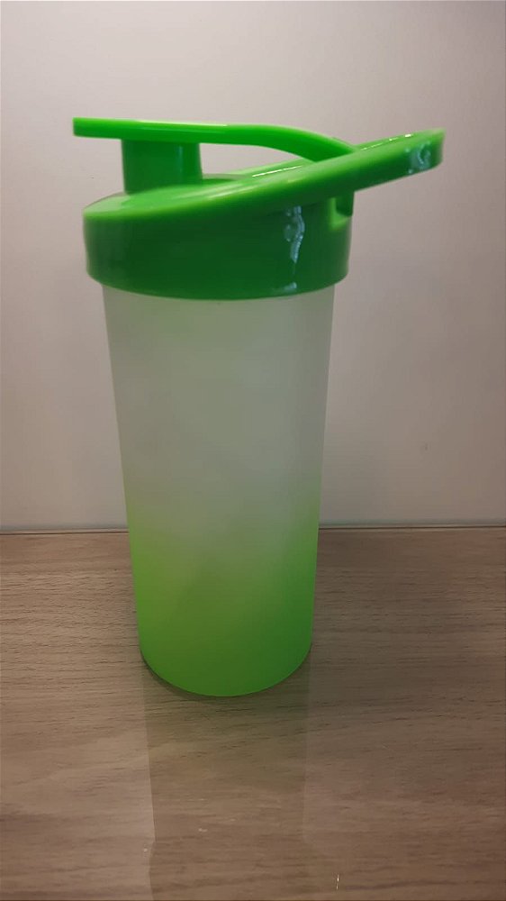 Squeeze Plastico Degradê Tampa Verde 500ml - Transfer Laser