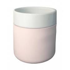 COPO PORCELANA C/ CAPA DE SILICONE ROSA