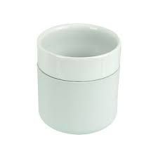 COPO PORCELANA C/ CAPA DE SILICONE CINZA