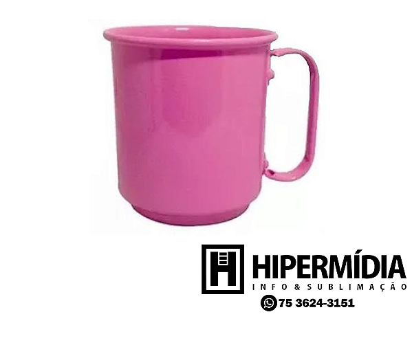 Caneca Alumínio Rosa - 400ml