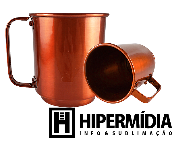 Caneca Alumínio Cobre 400ml