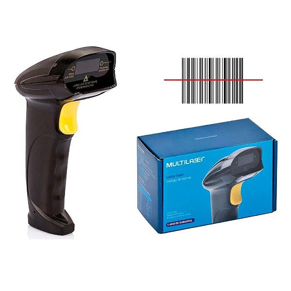 Leitor De Código De Barras Multilaser Preto