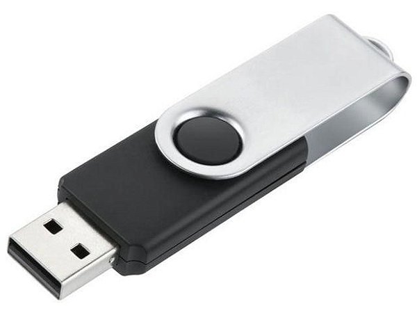 Pen Drive Multilaser  8gb USB 2.0 Twist preto