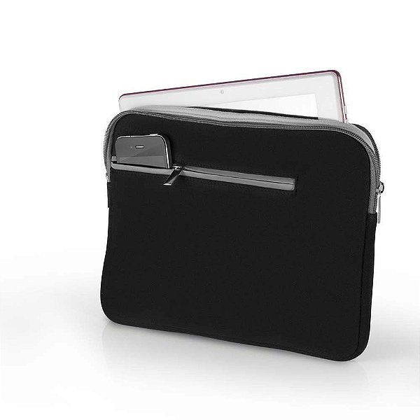 Case Para Notebook  Multilaser Até 15.6 Pol Preto E Cinza