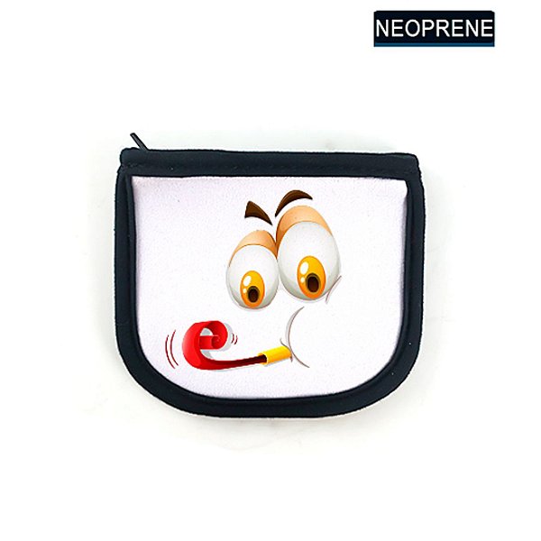 Neoprene-  Porta Moedas com viés Grande  para sublimação