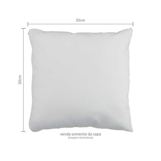 CAPA PARA ALMOFADA COM ZÍPER INVISÍVEL 30x30
