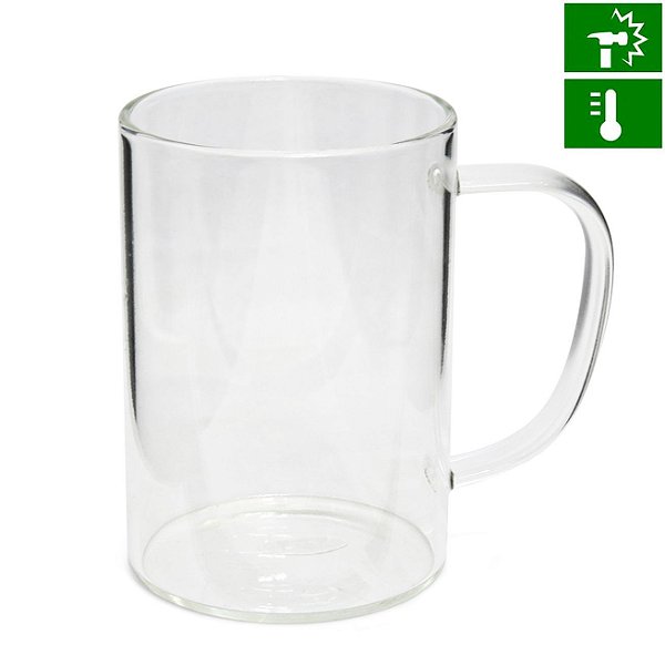 CANECA VIDRO CRISTAL - 300 ML