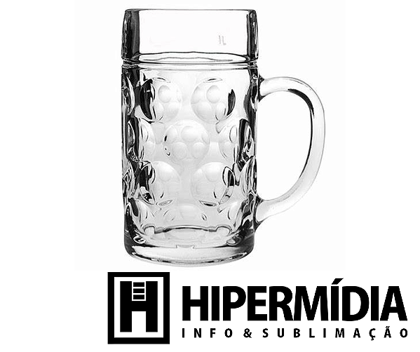 Caneca de Vidro Chopp - Cristal 1 Litro