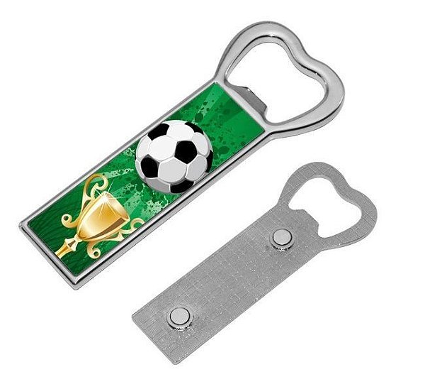 ABRIDOR DE GARRAFA METAL 2,2 X 8,7 CM MAGNÉTICO