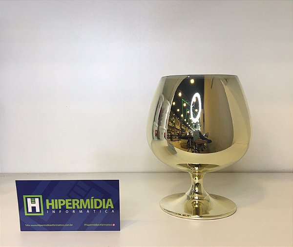 TAÇA DOURADA PARA CONHAQUE 635 ML  (LINHA ELEGANCE DRINKS)