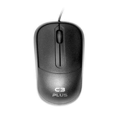 MOUSE USB C3PLUS Preto, MS-35BK