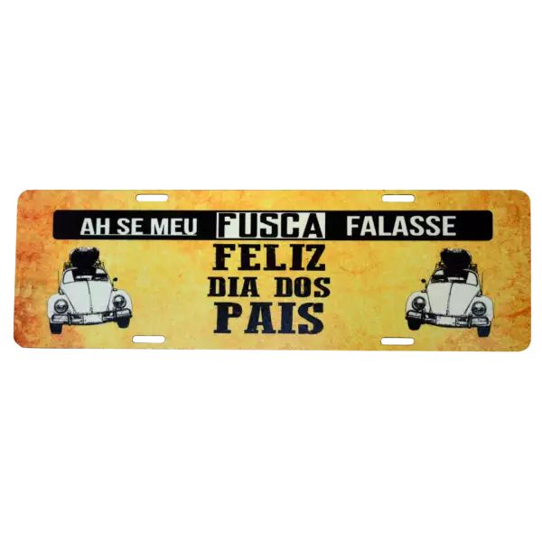 PLACA DE CARRO EM MDF