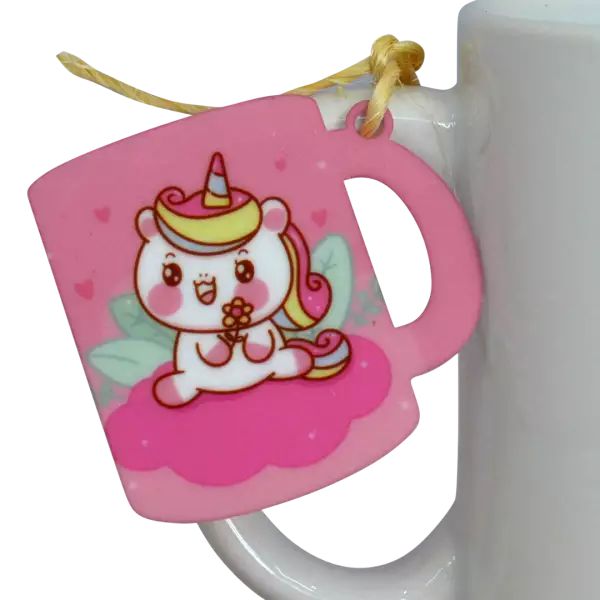 TAG Canequinha em Acrílico Branco para Sublimação (6 und)